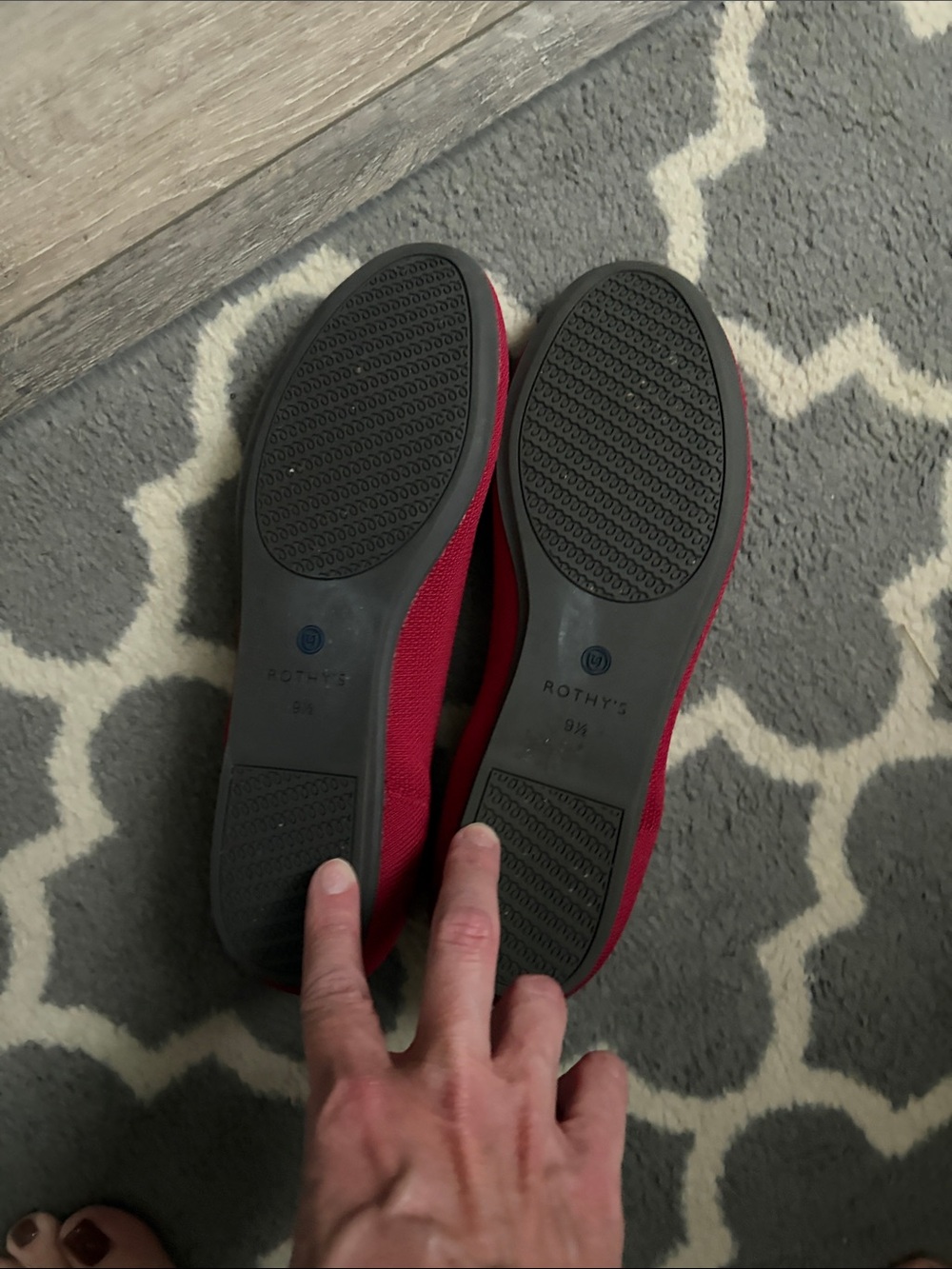 Rothy's Women's Crimson Knit Flats - Picture 2 of 2